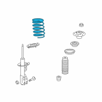 OEM 2008 Saturn Vue Front Spring Diagram - 25888067