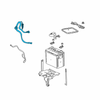 OEM 2000 Toyota MR2 Spyder Positive Cable Diagram - 82121-17560