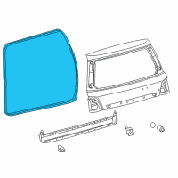 OEM 2015 Lexus LX570 Weatherstrip, Back Door Diagram - 67881-60120