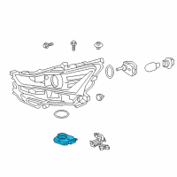 OEM 2021 Lexus IS300 Computer Sub-Assembly, HEADLAMP Diagram - 81016-53020