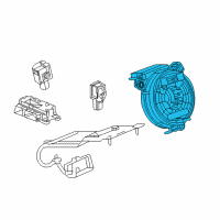 OEM 2017 Chevrolet Cruze Clock Spring Diagram - 13492929