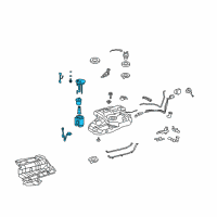 OEM 2013 Toyota Highlander Fuel Pump Diagram - 77020-0E070