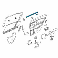 OEM 2015 Acura RLX Weatherstrip, Right Rear Door (Inner) Diagram - 72835-TY2-A01