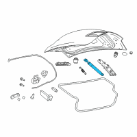 OEM 2014 Chevrolet SS Support Strut Diagram - 92294266