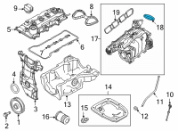 OEM 2021 Nissan Kicks Gasket-Intake Manifold Diagram - 16175-5RB0A
