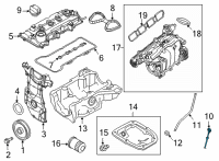 OEM 2020 Nissan Kicks Gauge - Oil Level Diagram - 11140-5RL0A