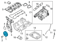 OEM 2019 Nissan Kicks PULLEY-CRANKSHF Diagram - 12303-5RB0A