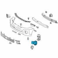 OEM 2015 Toyota Land Cruiser Park Sensor Diagram - 89341-33190-J4