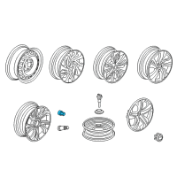 OEM 2021 Honda Civic Wheel Assembly, Aluminum (18X8J) (Resonater) (Kosei) Diagram - 42800-TBA-AD1