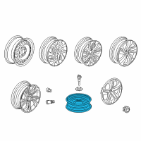 OEM Honda Valve, Rim Diagram - 42753-SVB-003