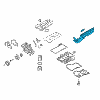 OEM BMW 540i Intake Manifold System Diagram - 11-61-7-601-432