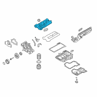 OEM BMW X5 Cylinder Head Cover Diagram - 11-12-7-638-639