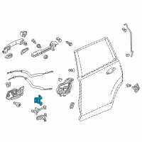 OEM Acura TLX Hinge, Right Rear Door (Upper) Diagram - 67910-T4F-H01ZZ