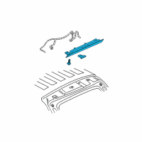 OEM Pontiac High Mount Lamp Diagram - 25792000