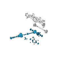 OEM 2005 Toyota 4Runner Carrier Assembly Diagram - 41110-35C60