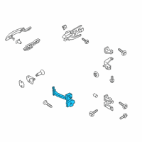 OEM 2020 Ford Escape Lower Hinge Diagram - H1BZ-5826810-A