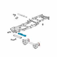 OEM 2010 Chevrolet Suburban 1500 Transmission Crossmember Diagram - 10398965