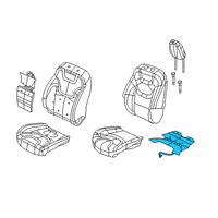 OEM 2015 Jeep Cherokee Element-Heated Seat Diagram - 68156877AE