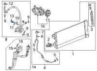 OEM Cadillac Pressure Sensor Diagram - 13511536
