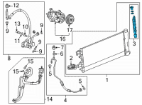 OEM 2022 GMC Yukon XL Drier Desiccant Bag Diagram - 84364890