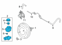 OEM 2022 Toyota GR86 Master Cylinder Diagram - SU003-09708