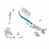 OEM 2020 Toyota Corolla Wiper Arm Diagram - 85211-02390