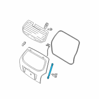 OEM 2008 Kia Sportage LIFTER -Tail Gate Glass Diagram - 871701F100