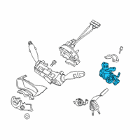 OEM 2020 Hyundai Kona Body & Switch Assembly-STRG & Ign Diagram - 81910-J9110