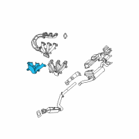 OEM Dodge Shield-Exhaust Manifold Diagram - 4666090AC