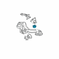 OEM 2001 BMW X5 Front Engine Mount Diagram - 22-11-6-770-794