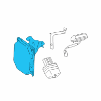 OEM Lexus LS460 Driver Monitor Computer Assembly Diagram - 86470-50050