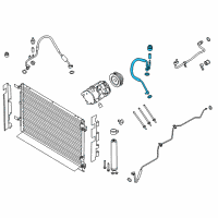 OEM Ford AC Hose Diagram - FR3Z-19D742-B