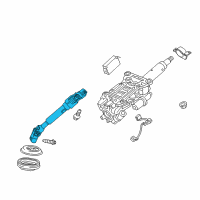 OEM 2019 Chevrolet Traverse Intermediate Shaft Diagram - 84378231