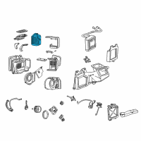 OEM 2001 Ford Excursion Evaporator Core Diagram - 4C3Z-19860-AB