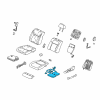 OEM Acura TL Heater, Left Front Seat Cushion Diagram - 81534-S0K-A63