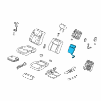 OEM 2003 Acura TL Heater, Left Front Seat-Back Diagram - 81524-S0K-A62