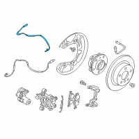 OEM 2019 BMW i3 Rear Abs Wheel Speed Sensor Diagram - 34-52-6-865-795