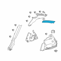 OEM 2020 Acura RLX Rail Assembly, Passenger Side Guide (Max Ivory) Diagram - 84133-TY2-A01ZA