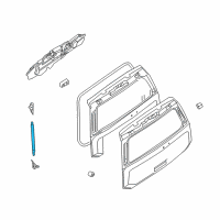 OEM 2009 Nissan Armada Stay Assembly - Back Door, RH Diagram - 90450-7S00B