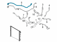 OEM 2021 BMW X7 HOSE ELECTRIC COOLANT PUMP Diagram - 17-12-9-894-780