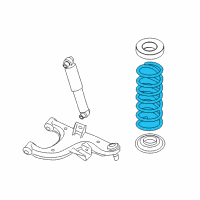 OEM Nissan Pathfinder Armada Spring-Rear Suspension Diagram - 55020-7S021
