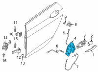 OEM 2020 BMW M235i xDrive Gran Coupe SYSTEM LOCK, REAR RIGHT Diagram - 51-22-7-956-146