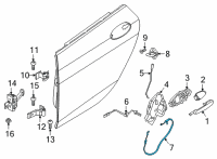 OEM BMW 228i xDrive Gran Coupe BOWDEN CABLE, OUTSIDE DOOR H Diagram - 51-22-7-474-336