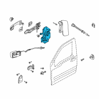 OEM Ford Latch Diagram - 9T1Z-6121813-B