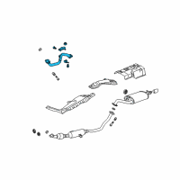 OEM 2011 Toyota Matrix Front Pipe Diagram - 17410-0D440