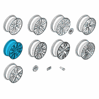 OEM 2017 BMW 740i Light Alloy Rim Ferricgrey Diagram - 36-11-7-850-584