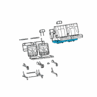 OEM 2006 Chevrolet Trailblazer EXT Pad Asm, Rear Seat #2 Cushion Diagram - 89042288