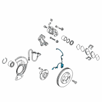 OEM Kia Forte Koup Sensor Assembly-Abs Front Wheel Diagram - 59810A7300