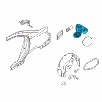 OEM Ford Taurus Filler Pocket Diagram - AG1Z-5427936-A