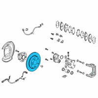 OEM 2020 Honda Clarity Disk, Rear (17", 10T) Diagram - 42510-TRT-A00